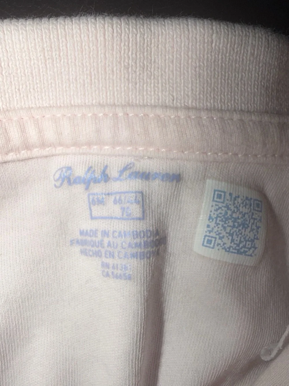 Ralph Lauren Light Pink Polo Tee with Multicolor Pony Embroidery